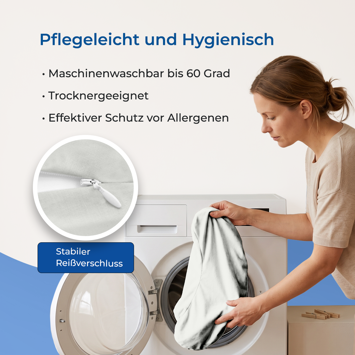 Schlafhörnchen – ideal für zu Hause und auf Reisen, Maße ca. 30 x 60 cm