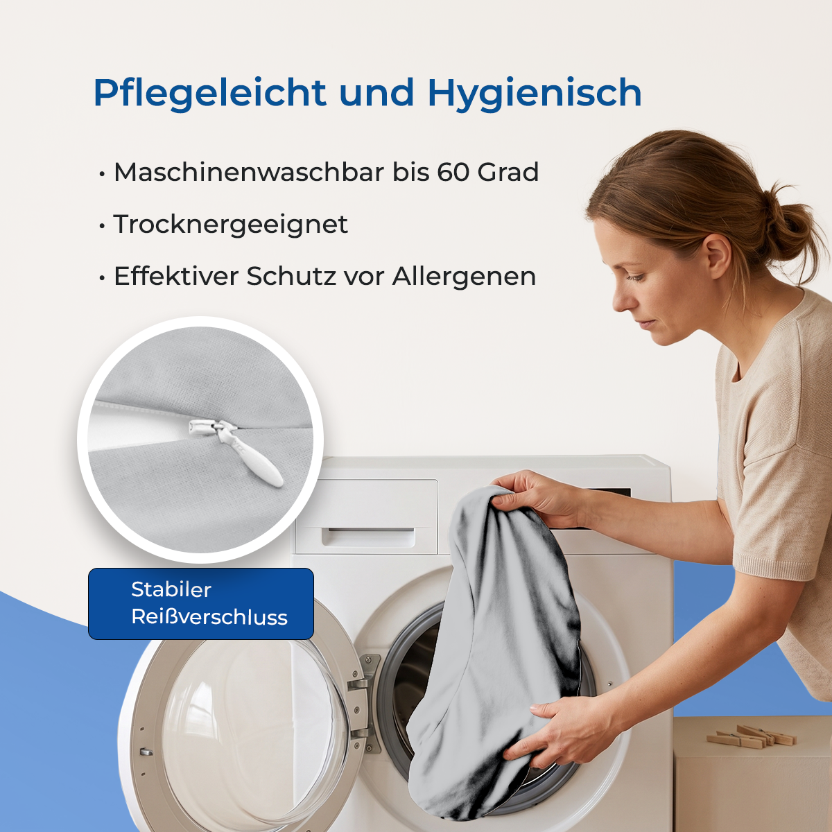 Schlafhörnchen – ideal für zu Hause und auf Reisen, Maße ca. 30 x 60 cm
