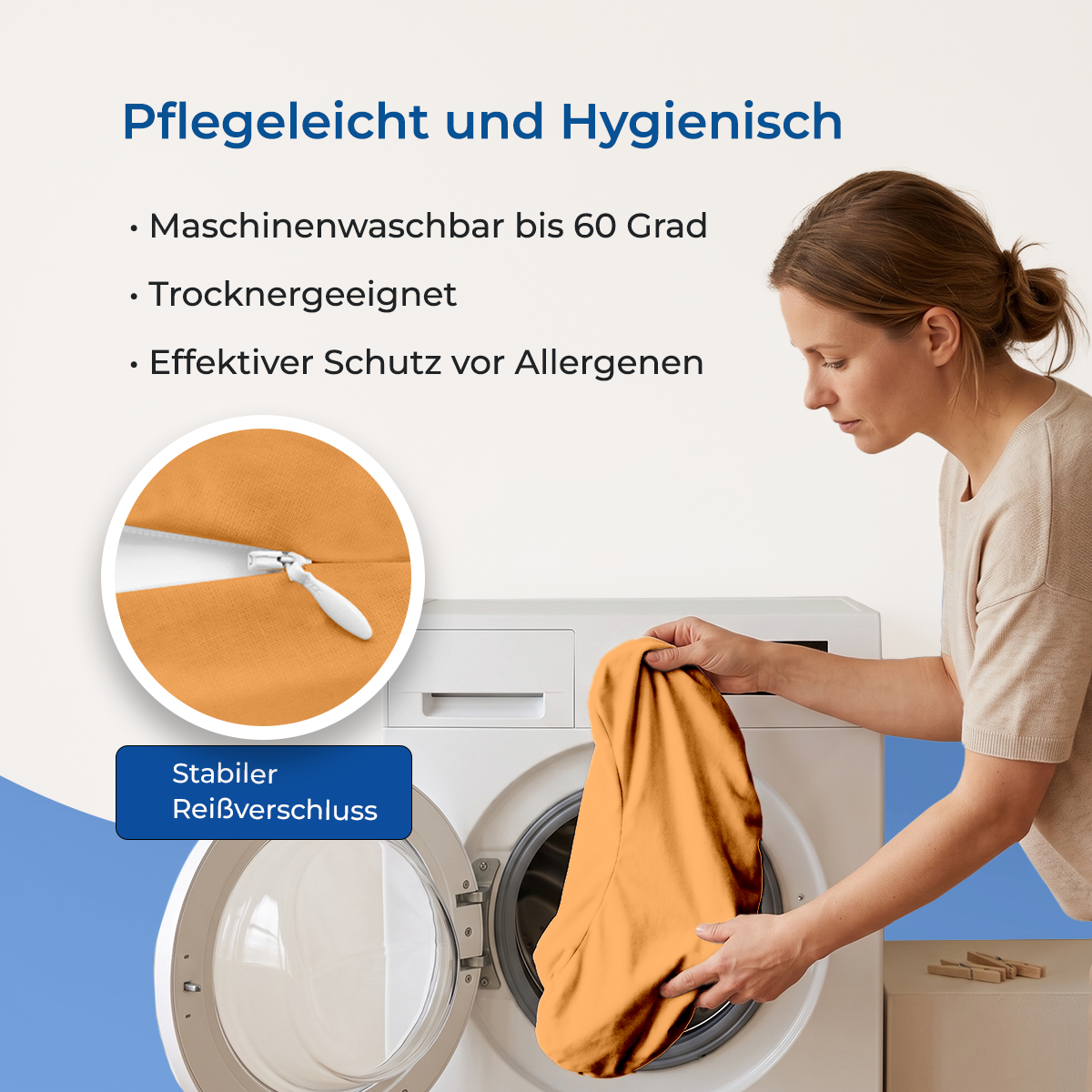 Schlafhörnchen – ideal für zu Hause und auf Reisen, Maße ca. 30 x 60 cm