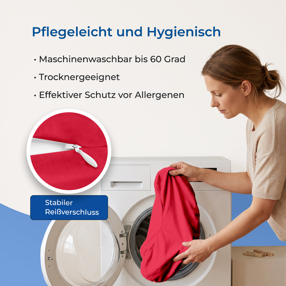 Schlafhörnchen – ideal für zu Hause und auf Reisen, Maße ca. 30 x 60 cm