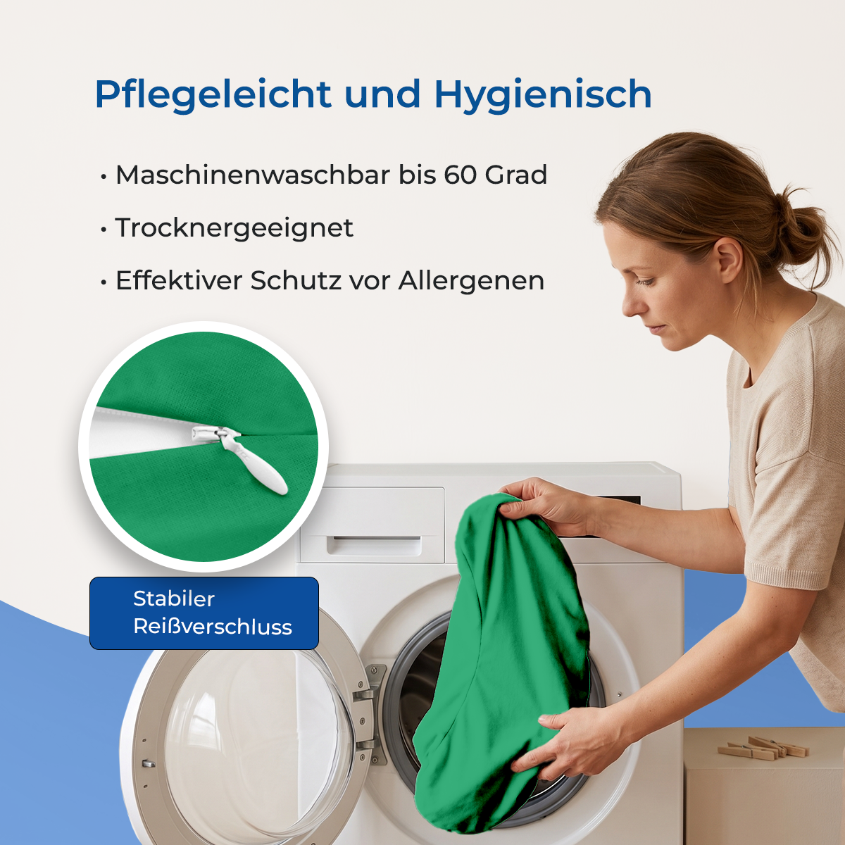 Schlafhörnchen – ideal für zu Hause und auf Reisen, Maße ca. 30 x 60 cm
