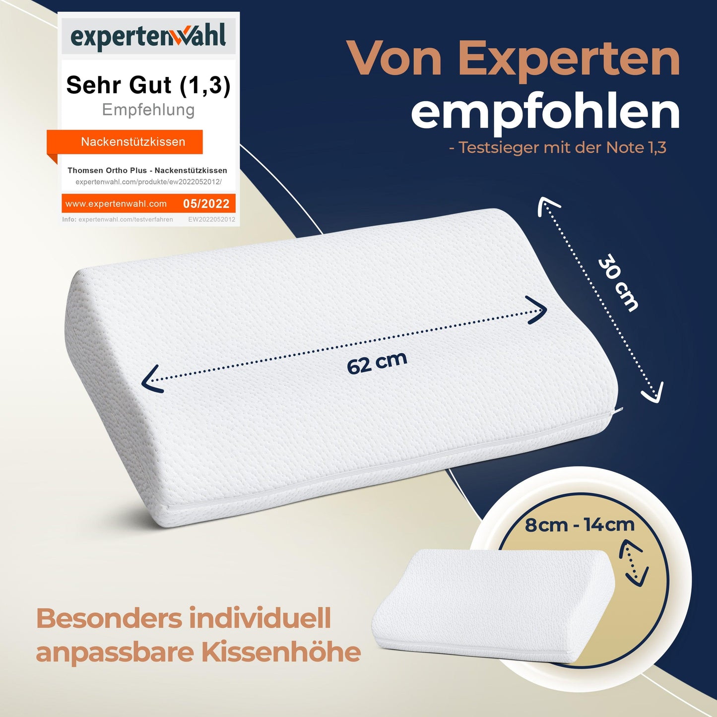 Thomsen Classic Dreamfoam - Orthopädisches Kopfkissen - Thomsen Shop