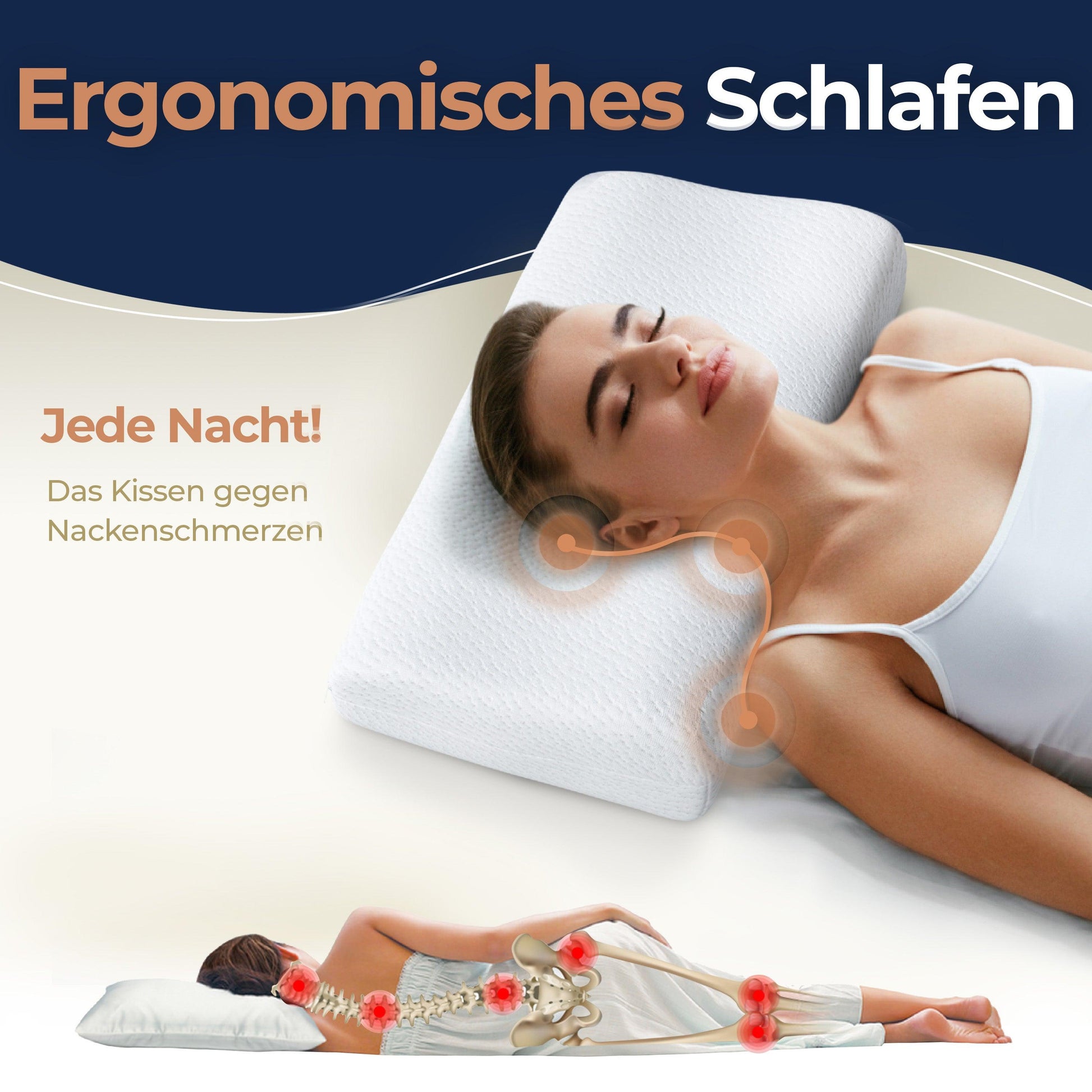 Flexpillow - Orthopädisches Kopfkissen für Rückenschläfer – flexpillow -  Das orthopädische Kissen