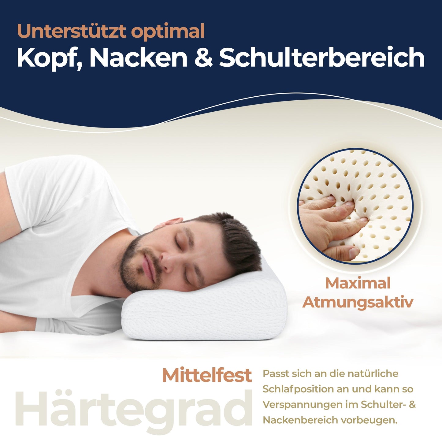 THOMSEN Ortho Plus - Orthopädisches Kopfkissen - Thomsen Shop