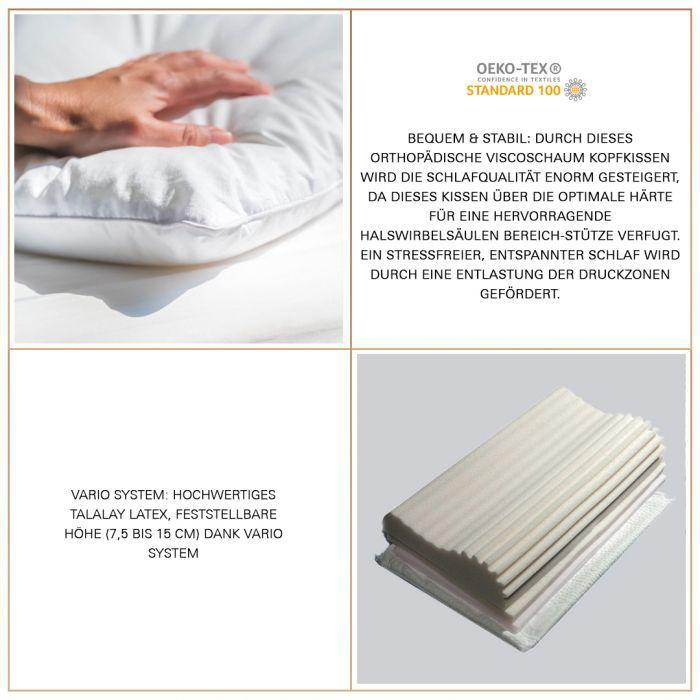 Thomsen Visco 55 - Orthopädisches Kopfkissen aus Visco-Memoryschaum - Thomsen Shop