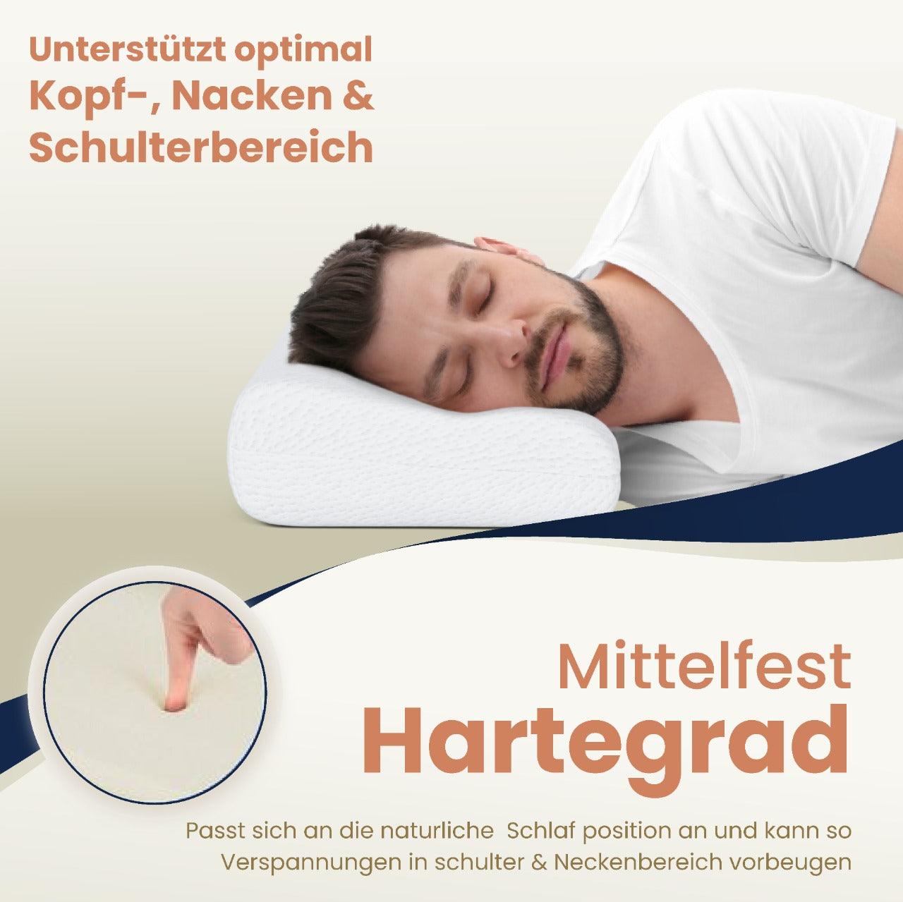 Thomsen Classic Pillow - Orthopädisches Schlafkissen aus Talalay Latex  gegen Nackenschmerzen